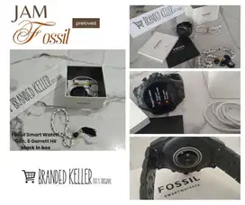 Jam Fossil Smart Watch Gen.5 Garreth HR 100% Original Preloved in box