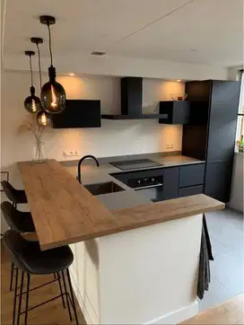 Custom Interior Kitchen Set, Backdrop TV, Lemari, Wardrobe
