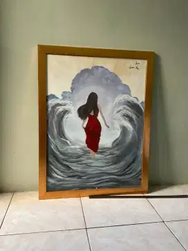 Lukisan kanvas 60x80 Authentic
