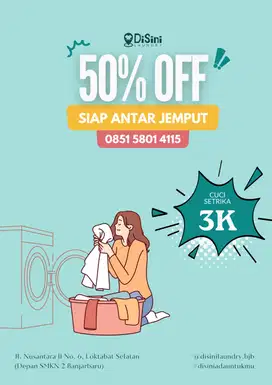 Laundry antar jemput promo