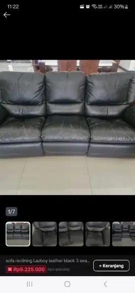 Sofa recliner 3 seater Lazboy