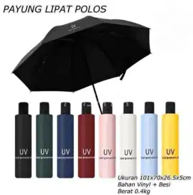 PAYUNG LIPAT ANTI SINAR UV POLOS