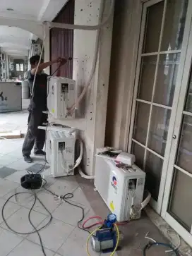Jasa service ac service kulkas service pompa air Dan bongkar pasangac