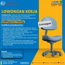 Lowongan kerja Ticketing, Sales dan Digital marketing