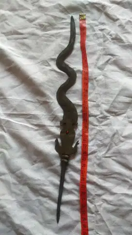 Bukan keris, tapi tumbak antik unik luk 5