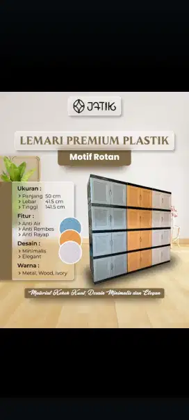 Lemari 4 susun merk batik