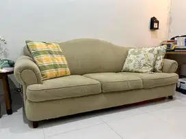 Sofa ashley informa fabric 3 seater plus bantal 3 pcs murah