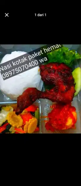 Aneka nasi kotak untuk berbagai acara