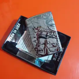 Korek Zippo Original Tatto Theme Design High Polish Teal