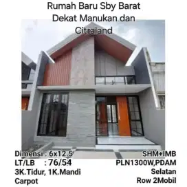 Ready Baru Rmh Dekat Manukan & Citraland Sby Barat