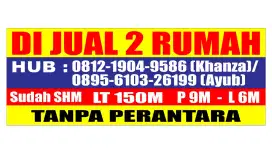 Jual 2 rumah lokasi strategis