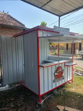 Rombong kontainer gerobak kontainer booth kontainer