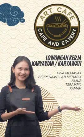 Cari 1 Cook, 1 Waiters + Kasir