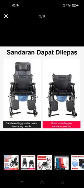 Jual kursi roda