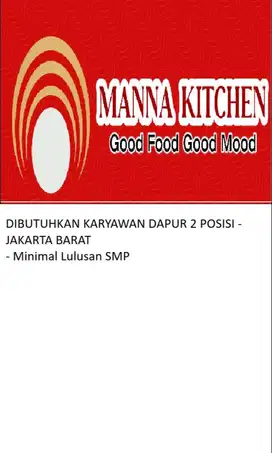 Dicari TUKANG MASAK - di Kantin Rumah Sakit Ukrida