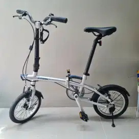 Sepeda Lipat 14 Inch Tilt 500 XS - Silver/Abu-Abu