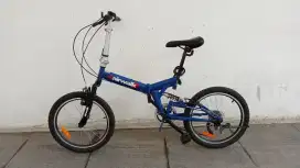 Sepeda Lipat Ace Airwalk Espresso Fullsuspensi spt baru