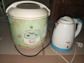 Dijual cepat rice cooker n teko listrik Cosmos