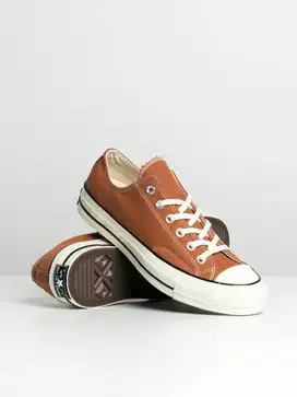 CONVERSE CHUCK 70 NO WASTE CANVAS UNISEX SNEAKERS - RUST
