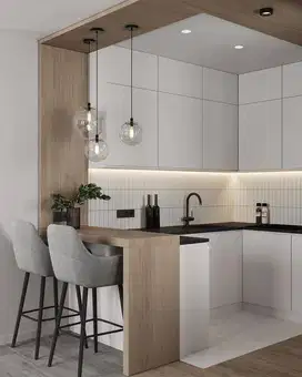 Custom Interior Kitchen Set, Backdrop TV, Lemari, Wardrobe