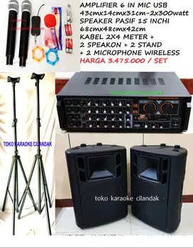paket sound 1set speaker 15in