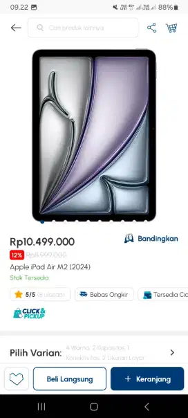Ipad air m2 ready bisa kredit