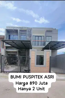 Dijual Rumah 2 lt brand new di Bumi Puspitek Asri (tengah2 BSD City)