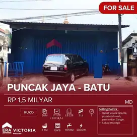 DIJUAL Ruko Pinggir jalan raya Kota Batu. Lokasi strategis kawasan bis