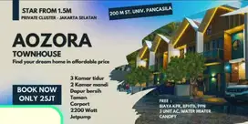rumah murah di lenteng agung 2 lantai konsep jepang minimalis