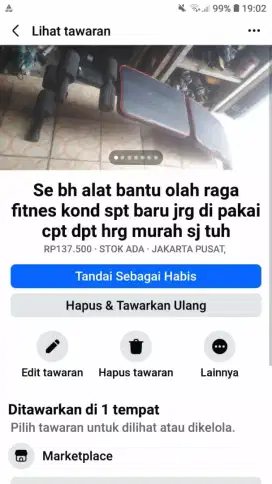 Alat bantu olah raga fitnes kond spt baru normal hrg terjangkau cptdpt