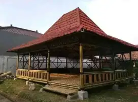 Pendopo bambu minimalis
