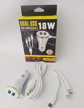 Car charger 5in1 18W 5000MAH