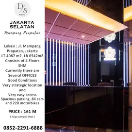 Jual Kantor MAMPANG PRAPATAN,  Lokasi Sangat Strategis, 161M / nego