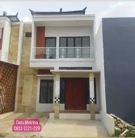 Rumah 2 LT Depok Pinggir Jalan Raya 10 Menit Tol Cimanggis Free Biaya