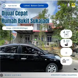 DIJUAL MURAH RUMAH SERTIFIKAT HAK MILIK SUKAJADI