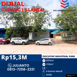 Dijual Gudang 1,5 Lantai di Executive Industrial Park Batam Center