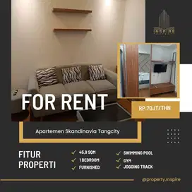 Sewa Apartemen Skandinavia Tangcity 1Br Full furnish Siap Huni