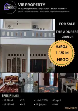 DIJUAL RUMAH  SIAP HUNI DI ADDRESS