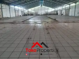 Gudang ex Pabrik Nol Jalan Raya Boboh Menganti Gresik Dijual Murah