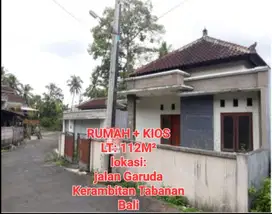 jual rumah bonus kios di samsam kerambitan tabanan