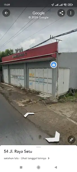 Ruko di jln raya setu STTD grand wisata jual murah