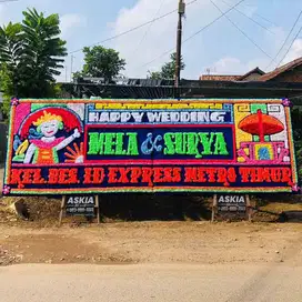 Sewa Papan Bunga Wedding & Ucapan Selamat – Metro, Lampung