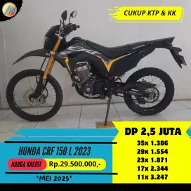 HONDA CRF 150 L 2023 KREDIT DP 2,5JUTA ANGSURAN SANGAT TERJANGKAU
