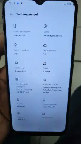 Realme C15 4/128 dus only