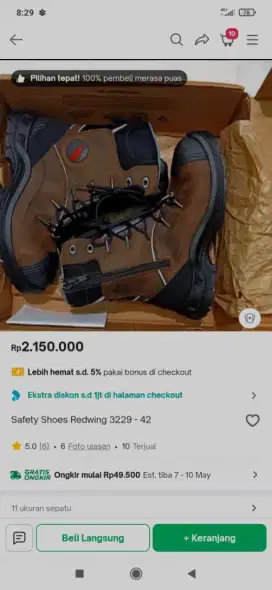 Sepatu safety Red Wing Original