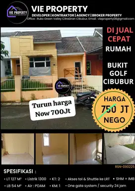 Bukit golf, Cibubur, murah, luas, harga terbaik