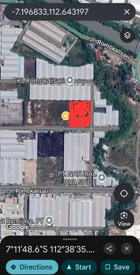 Tanah Industri Pergudangan Romo Kalisari Murah !