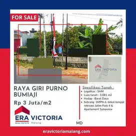 Tanah DIJUAL Lokasi Strategis Pinggir Jalan Raya Giri Purno Bumiaji