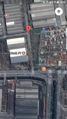 Dijual Tanah Pergudangan dan Industri di Jl. Greges Jaya Surabaya.