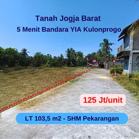 Dijual Tanah di Tawangsari Kulonprogo, 7 menit Timur Bandara YIA Jogja